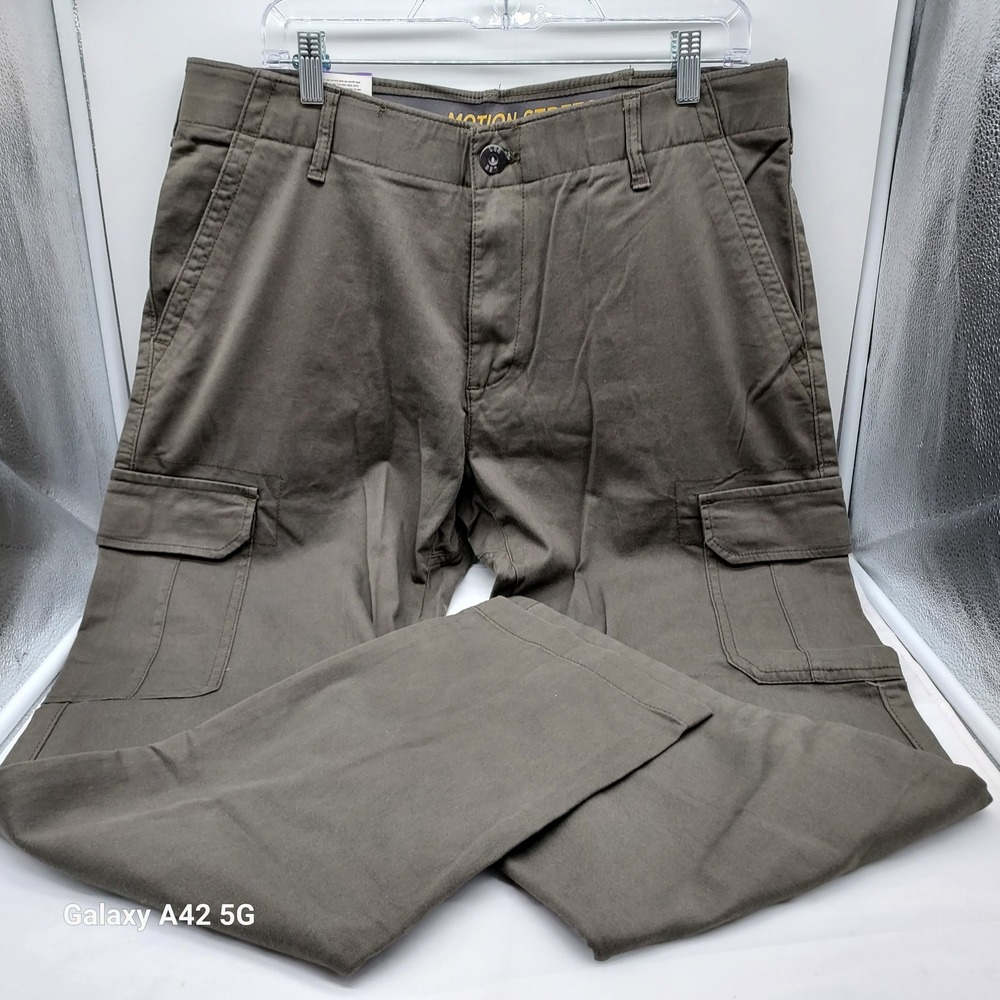 Lee Motion Stretch Cargo Pants Mens 36x32 Forest Green Regular Fit 112326295